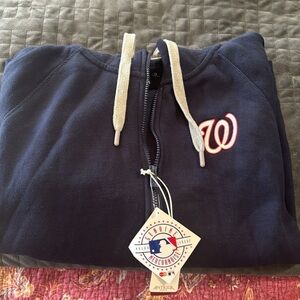 Antigua MLB Athleisure Washington Nationals Zip Up Hoodie